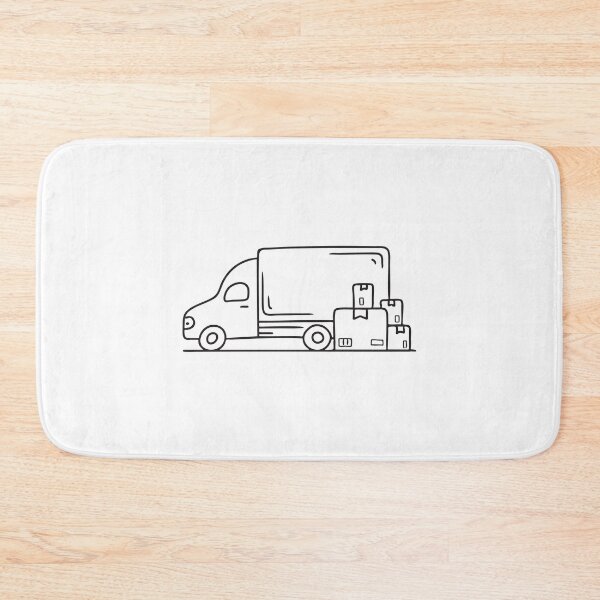 Item preview, Delivery Box Beside Parked Truck designed and sold by rasagamastore.