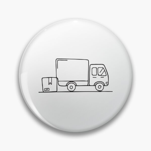 Item preview, Truck Near Shipping Delivery Box designed and sold by rasagamastore.