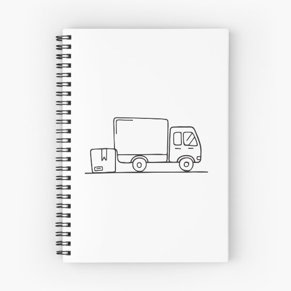 Item preview, Truck Near Shipping Delivery Box designed and sold by rasagamastore.