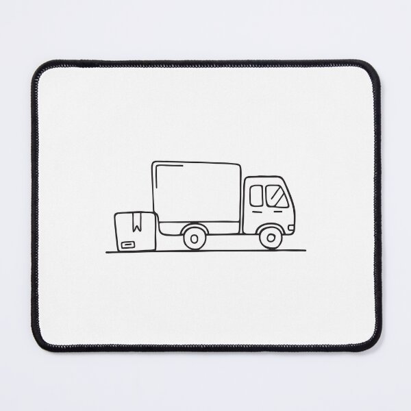 Item preview, Truck Near Shipping Delivery Box designed and sold by rasagamastore.