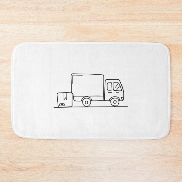 Item preview, Truck Near Shipping Delivery Box designed and sold by rasagamastore.