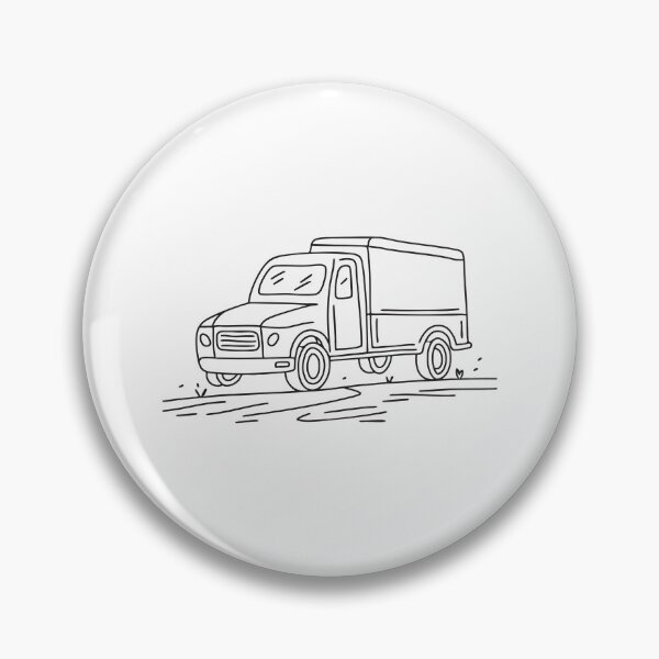 Item preview, Truck Parked Beside Dirt Road designed and sold by rasagamastore.
