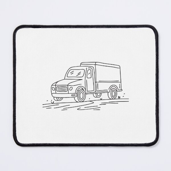 Item preview, Truck Parked Beside Dirt Road designed and sold by rasagamastore.
