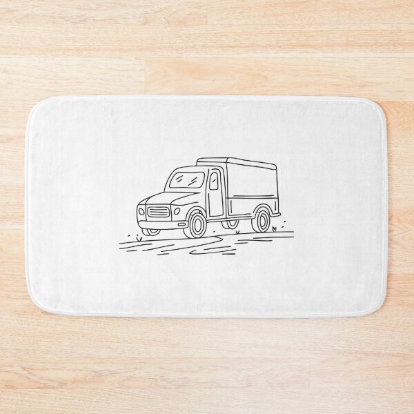 Item preview, Truck Parked Beside Dirt Road designed and sold by rasagamastore.