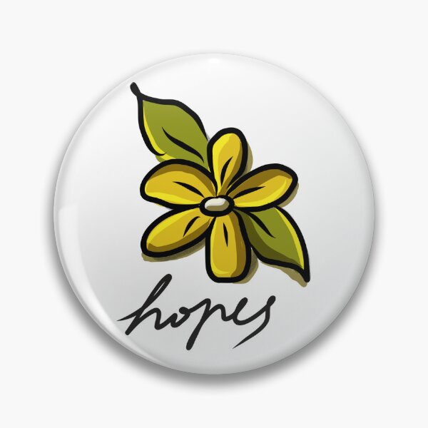 Item preview, Yellow Floral Logo Illustration | Hand Drawn Botanical Design designed and sold by hopenoli_art.