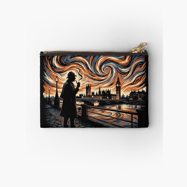 Item preview, Starry Night Sherlock Holmes Big Ben London Painting Art designed and sold by Fenay Designs.