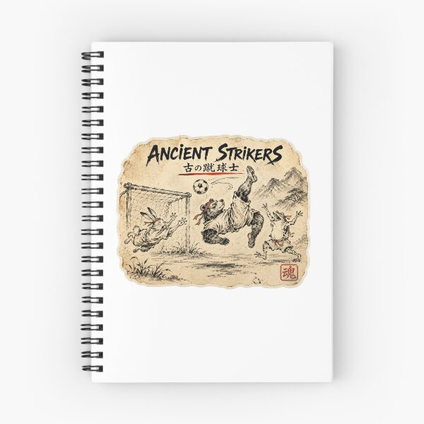 Item preview, Ancient Strikers – Japanese Choju-giga Soccer Humor Sticker Art designed and sold by Locker39.