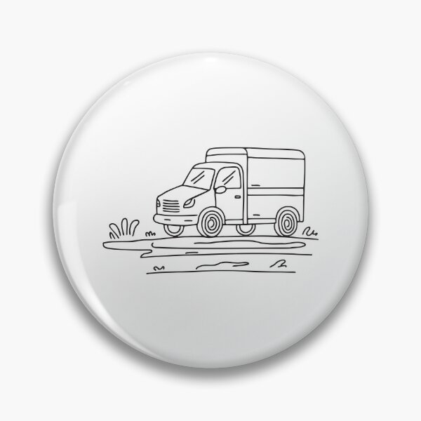 Item preview, Dirt Road Beside Parked Truck designed and sold by rasagamastore.