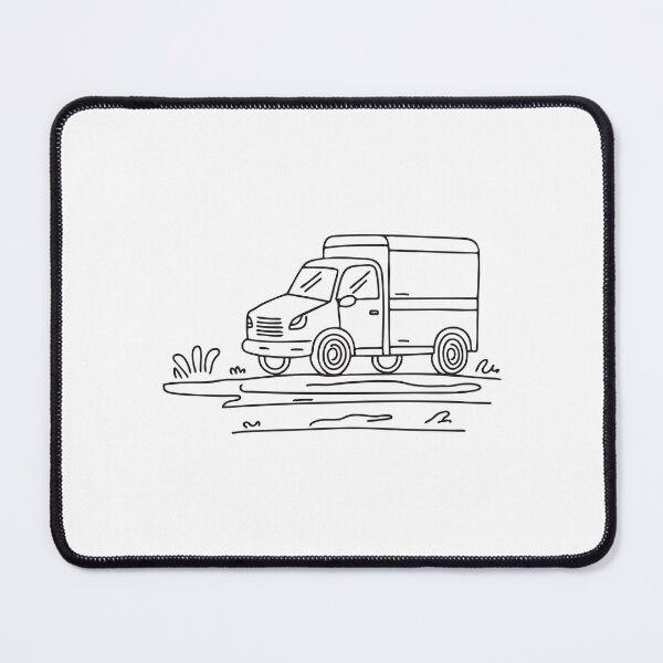 Item preview, Dirt Road Beside Parked Truck designed and sold by rasagamastore.