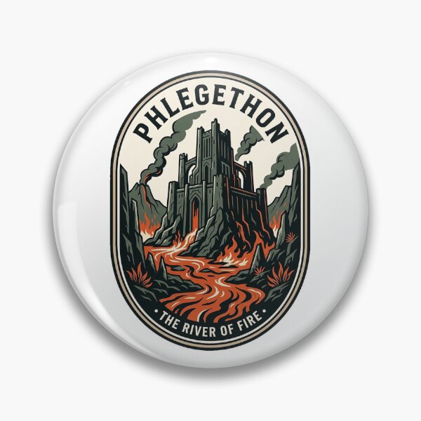 Item preview, Phlegethon River of Fire Vintage Gothic Fortress designed and sold by k3rstman1.