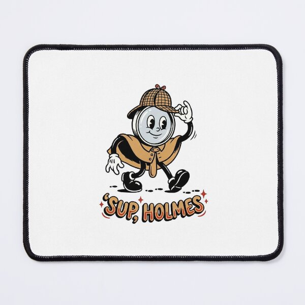 Item preview, Sup Holmes Funny Sherlock Holmes Retro Cartoon Magnifying Glass designed and sold by Fenay Designs.