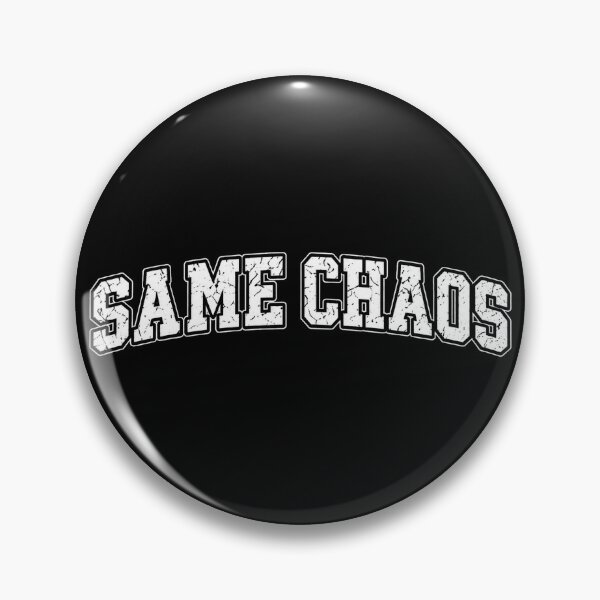 Item preview, Same Chaos Distressed Varsity Graphic Tee designed and sold by JustLaughCo.