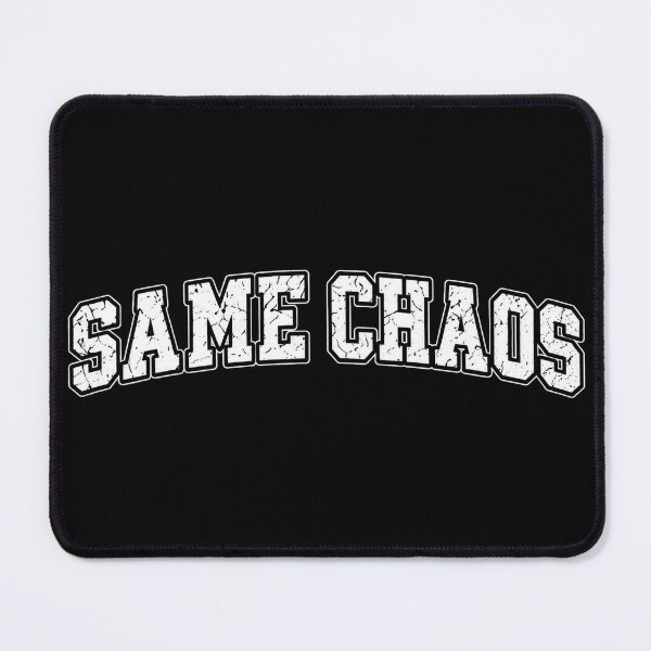 Item preview, Same Chaos Distressed Varsity Graphic Tee designed and sold by JustLaughCo.