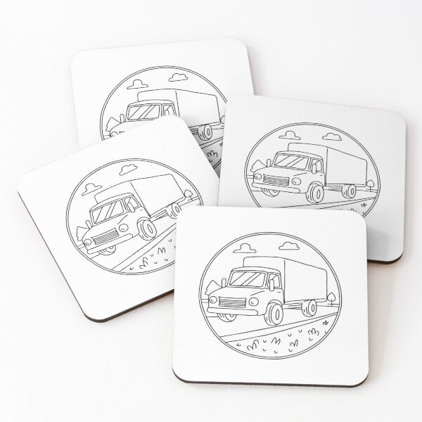 Item preview, Truck Parked Near Dusty Roadway designed and sold by rasagamastore.