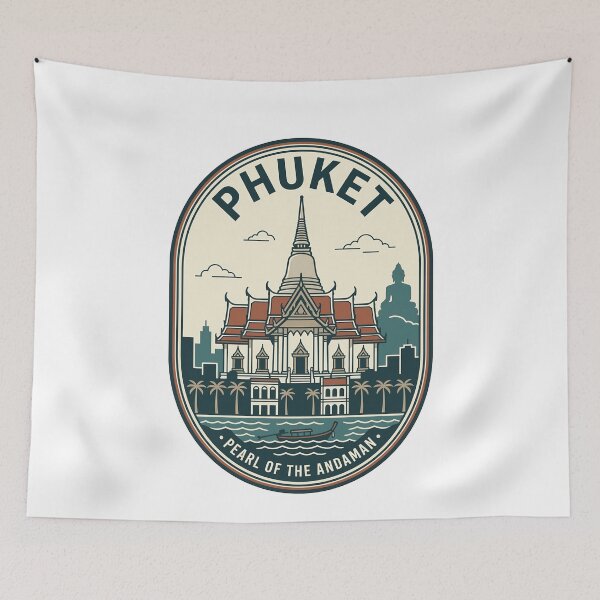 Item preview, Vintage Phuket Thailand Travel Badge designed and sold by k3rstman1.