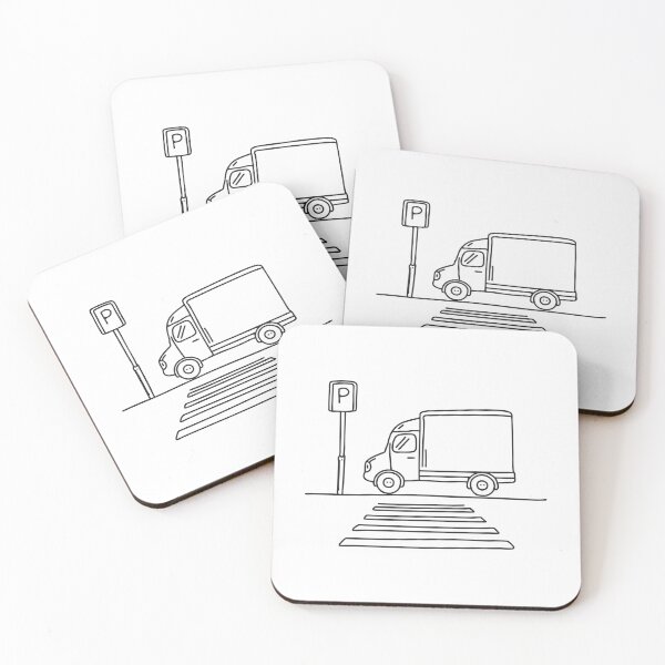 Item preview, Truck Stopped at Pedestrian Crosswalk designed and sold by rasagamastore.
