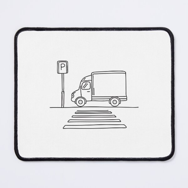 Item preview, Truck Stopped at Pedestrian Crosswalk designed and sold by rasagamastore.