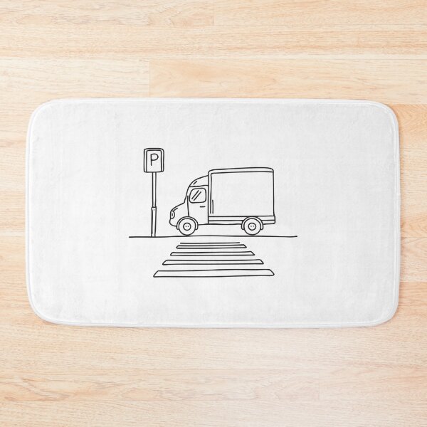 Item preview, Truck Stopped at Pedestrian Crosswalk designed and sold by rasagamastore.