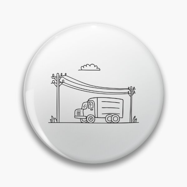Item preview, Truck Halted Beside Pedestrian Crossing designed and sold by rasagamastore.