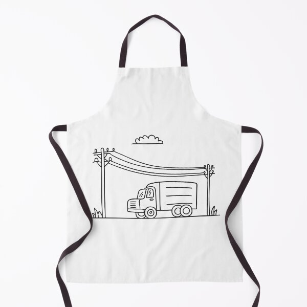 Item preview, Truck Halted Beside Pedestrian Crossing designed and sold by rasagamastore.