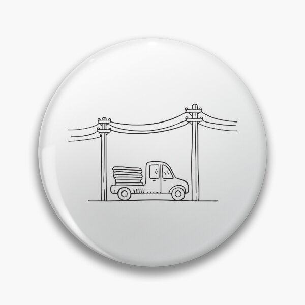 Item preview, Truck Parked Under Power Line designed and sold by rasagamastore.