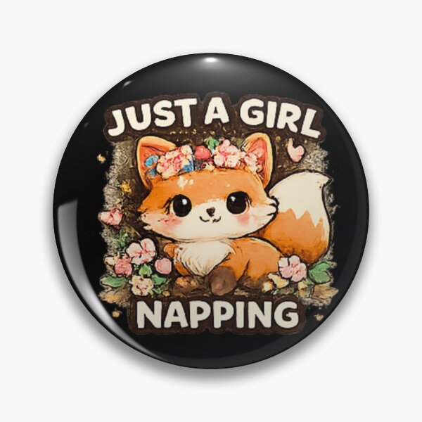 Item preview, Just A Girl Napping Cute Sleepy Fox designed and sold by Hobby-up.