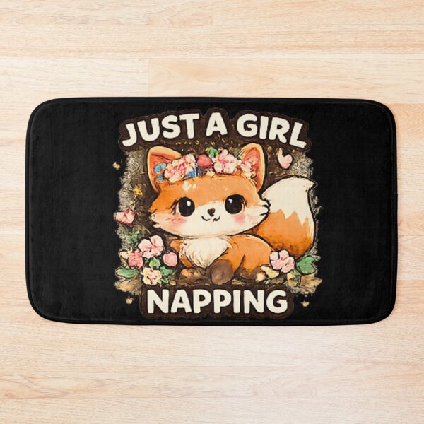 Item preview, Just A Girl Napping Cute Sleepy Fox designed and sold by Hobby-up.