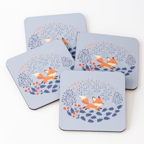 Item preview, Running fox autumn night designed and sold by InkRiot Studios.