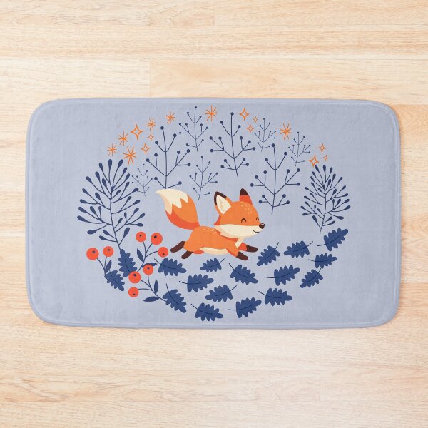 Item preview, Running fox autumn night designed and sold by InkRiot Studios.
