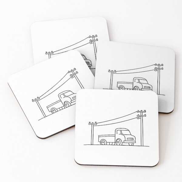 Item preview, Truck Resting Under Utility Power Line designed and sold by rasagamastore.
