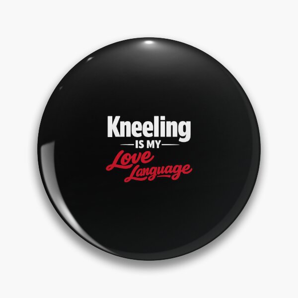 Item preview, Kneeling Is My Love Language funny gay quote designed and sold by Neofly.Art.