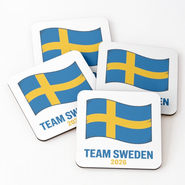 Item preview, Team Sweden 2026 Fan Flag T-Shirt V3 designed and sold by DBWStudios.