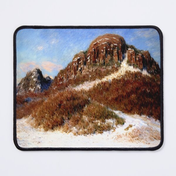 Item preview, Mount Kolsaas: Impression of Snow-Covered Peaks, Nordic Winter Light Norwegian Landscape  designed and sold by artdesignsnow.