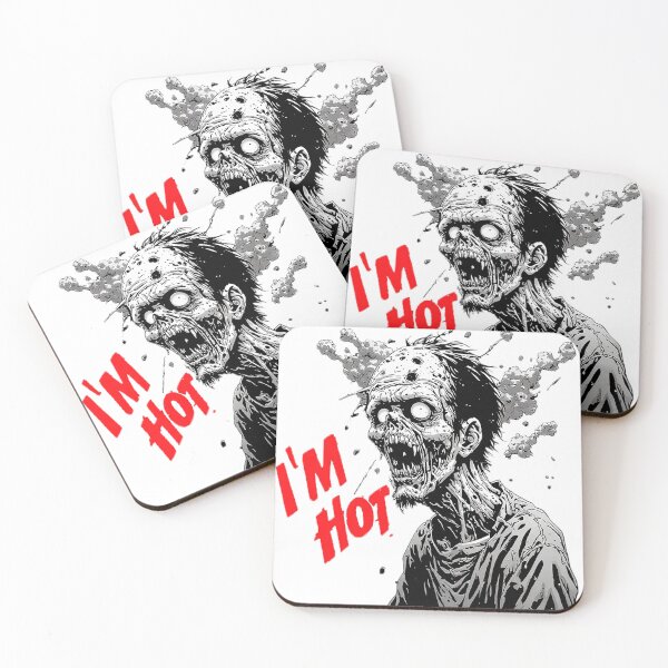 Item preview, Zombie I'm Hot Funny Horror Comic Art designed and sold by ChaoticZenStudio.