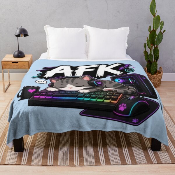 Item preview, AFK Gamer Cat Cute Gaming Tee designed and sold by Stylestickers55.