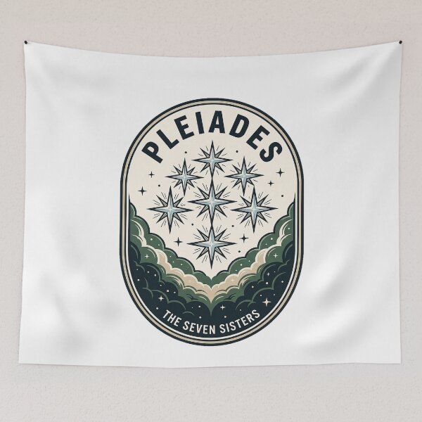 Item preview, Vintage Pleiades Seven Sisters Celestial Star Cluster designed and sold by k3rstman1.