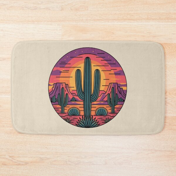 Item preview, Colorful Agave & Cactus Mandala - Desert Bloom Art designed and sold by NatArtSA.