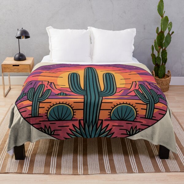Item preview, Colorful Agave & Cactus Mandala - Desert Bloom Art designed and sold by NatArtSA.