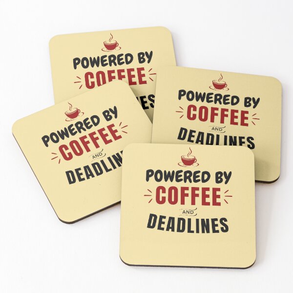 Item preview, Powered By Coffee And Deadlines | Funny CPA Accountant Busy Season Design designed and sold by FCA SIR MERCH .