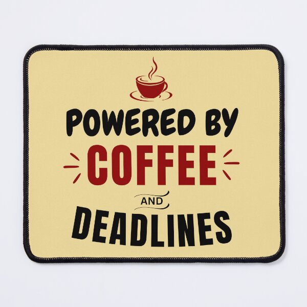 Item preview, Powered By Coffee And Deadlines | Funny CPA Accountant Busy Season Design designed and sold by FCA SIR MERCH .