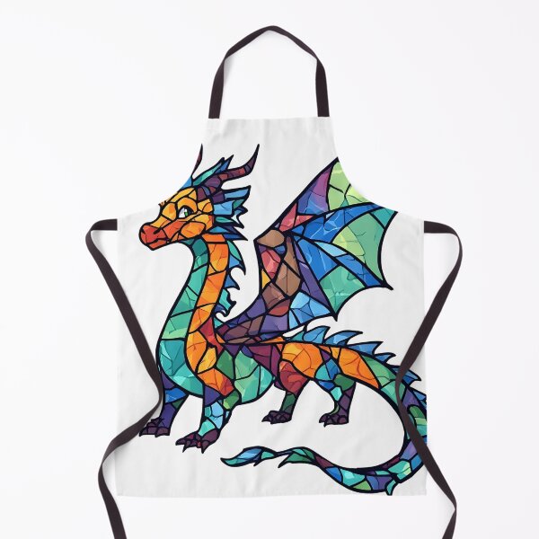 Item preview, Prismatic Stained Glass Dragon – Vibrant Fantasy Dragon Mosaic Art designed and sold by Karolina’s Cozy Creations.