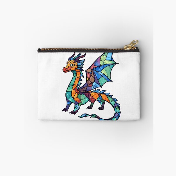 Item preview, Prismatic Stained Glass Dragon – Vibrant Fantasy Dragon Mosaic Art designed and sold by Karolina’s Cozy Creations.