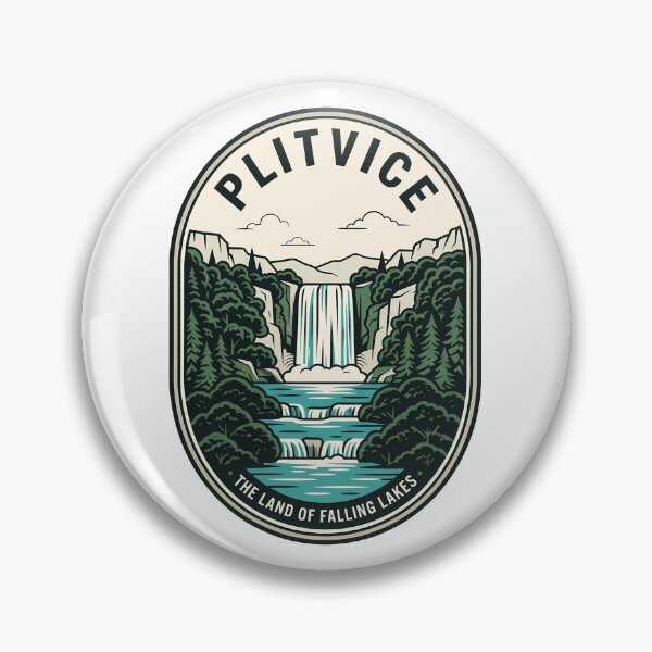 Item preview, Plitvice Lakes National Park Vintage Waterfall Travel designed and sold by k3rstman1.