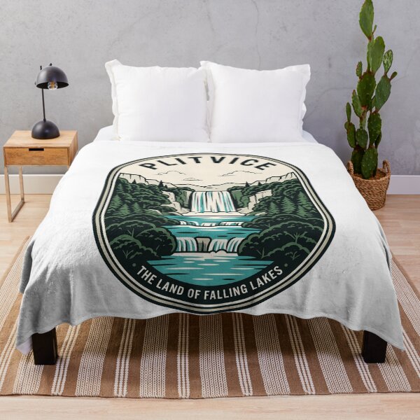 Item preview, Plitvice Lakes National Park Vintage Waterfall Travel designed and sold by k3rstman1.