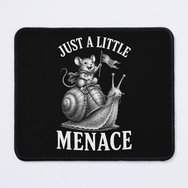 Item preview, Just a Little Menace Mouse Snail Cottagecore Shirt designed and sold by Lichtisign.
