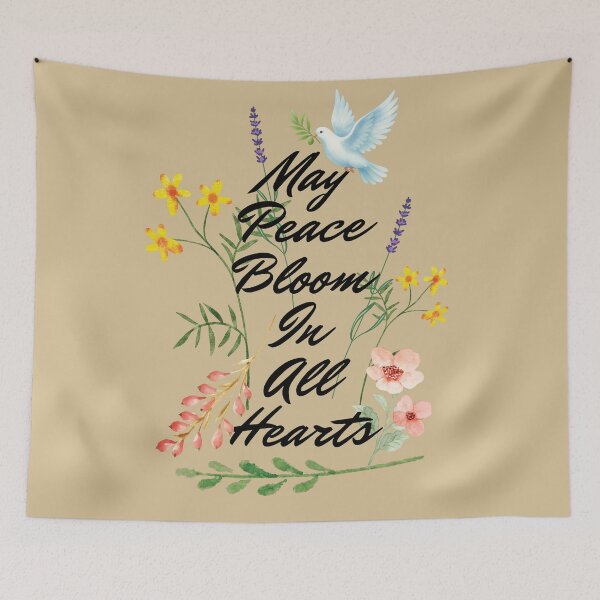 Item preview, May Peace Bloom In All Hearts designed and sold by HappyHavenStu.