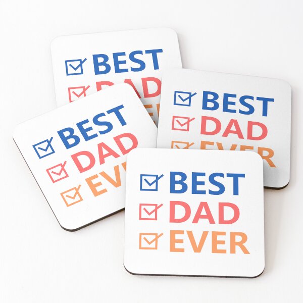 Item preview, Best Dad Ever Checklist Typography designed and sold by _ZENTAY_.