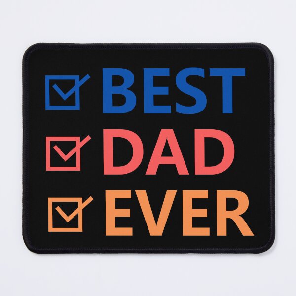 Item preview, Best Dad Ever Checklist Typography designed and sold by _ZENTAY_.