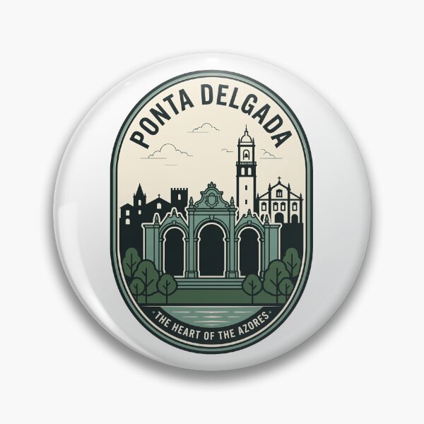 Item preview, Ponta Delgada Azores Vintage Travel Badge designed and sold by k3rstman1.