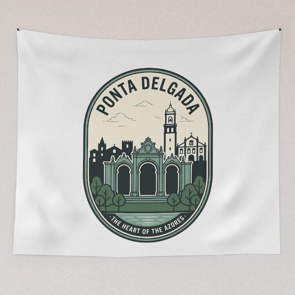 Item preview, Ponta Delgada Azores Vintage Travel Badge designed and sold by k3rstman1.